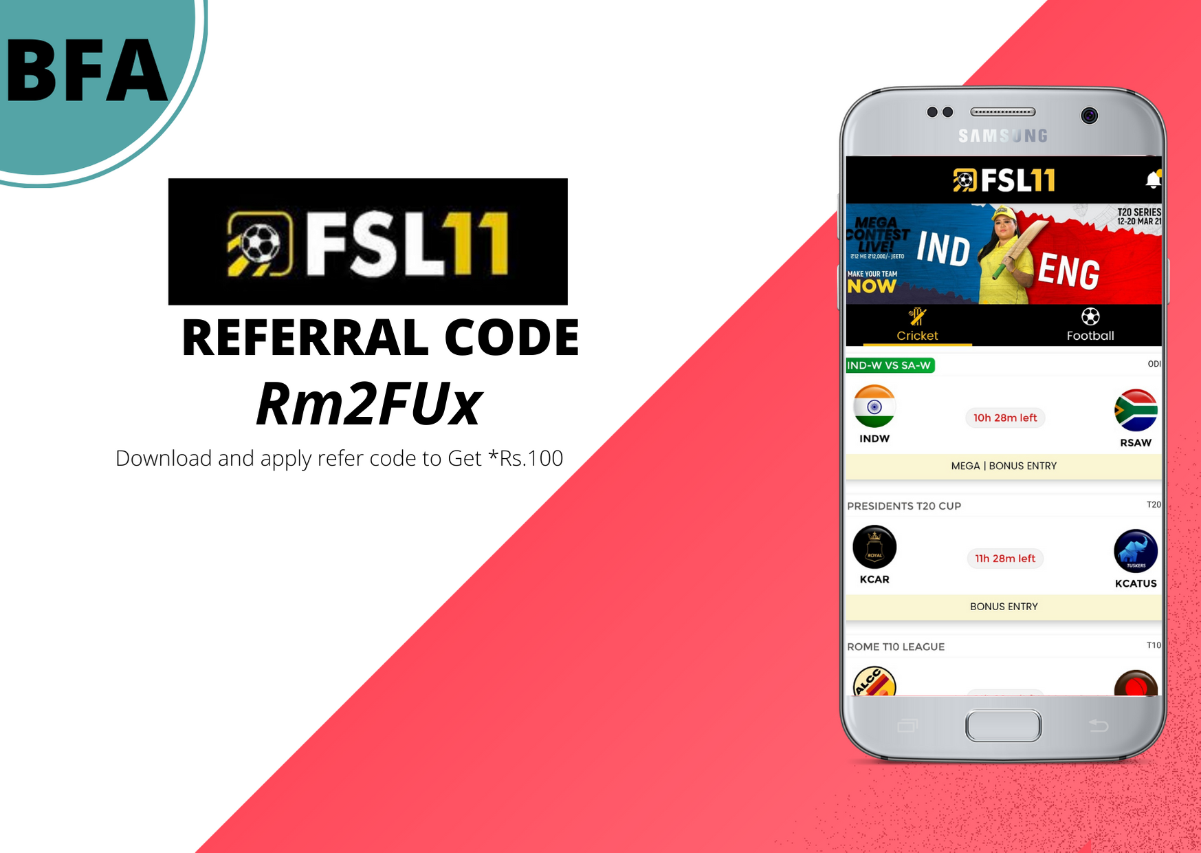 FSL11 Referral Code – 100% Bonus Usable – Level Referral Earning