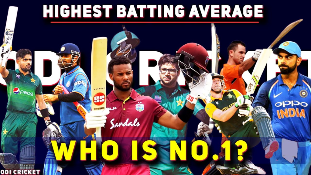 Top 10 Batsmen With The Highest Batting Averages in ODI Cricket