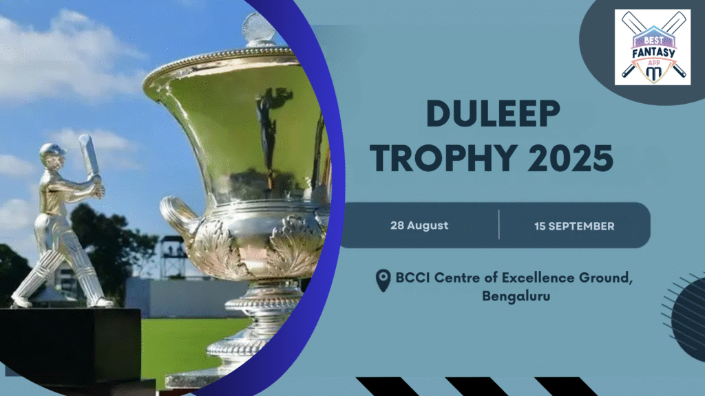 Duleep Trophy 2025 Schedule